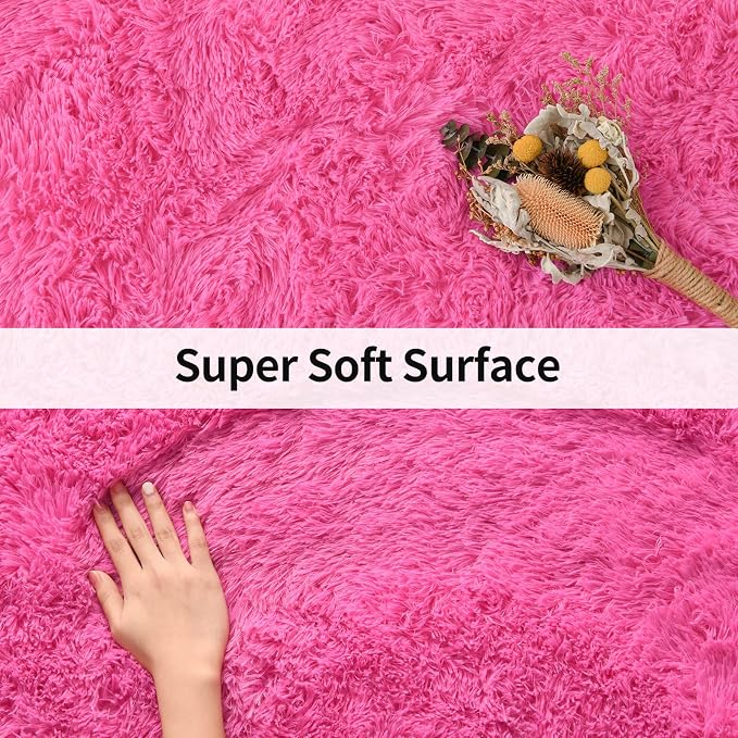 Merelax Modern Soft Fluffy Large Shaggy Rug - Image 4