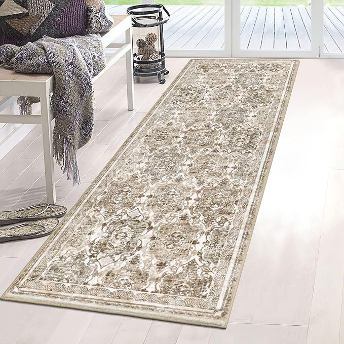 Vaukki Hallway Runner Rug, Vintage Shaggy Soft Laundry Rug Runner, Non Slip - Image 8