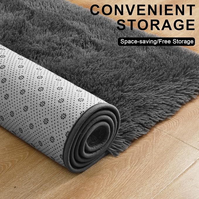 Merelax Modern Soft Fluffy Small Shaggy Rug - Image 4