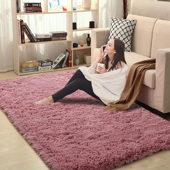 Merelax Modern Soft Fluffy Large Shaggy Rug - Image 5