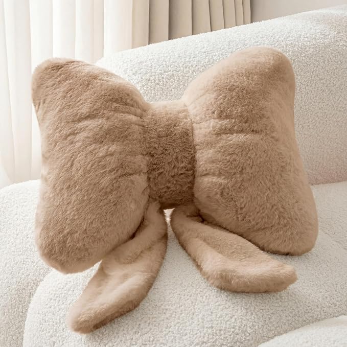 Bow Pillow Throw Pillows Butterfly Shaped Decorative Cute Pillows by Unknown