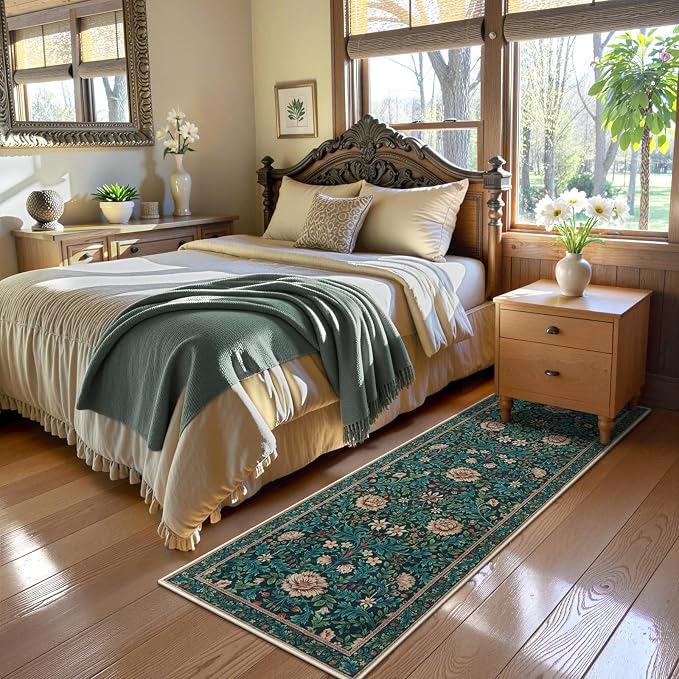 LIVEBOX Washable Floral Hallway Runner Rug 2x6 Non Slip, Boho Kitchen Runner 6ft - Image 7