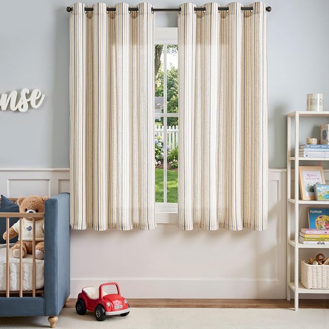 jinchan Colorful Linen Curtains - Image 2