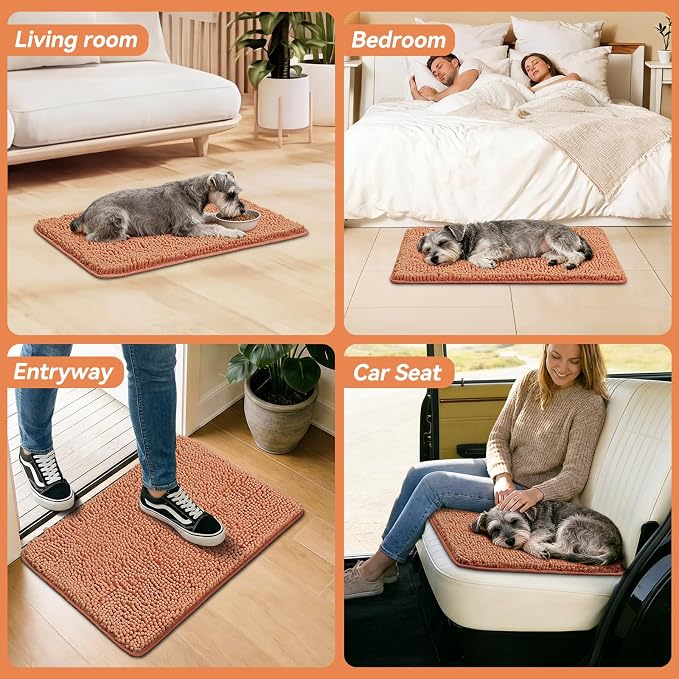 Bcoimo Super Absorbent Dog Door Mat, Pet Rugs - Image 6