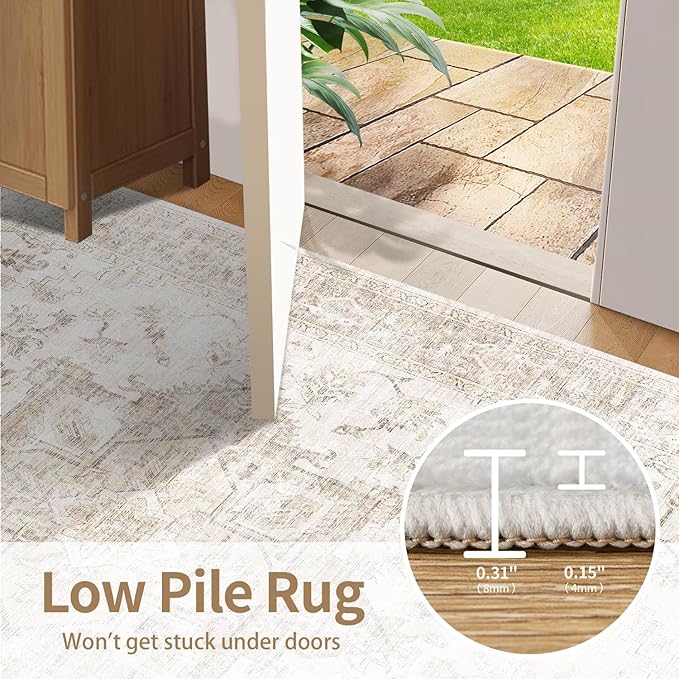 Rugxara Area Rugs 5x7, Washable Rugs - Image 6