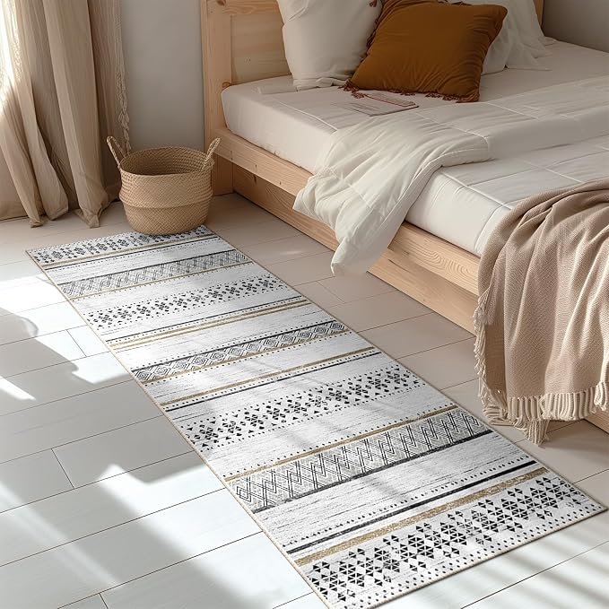 BESTSWEETIE 2x6 Area Rugs for Living Room Washable Moroccan Farmhouse Neutral - Image 8