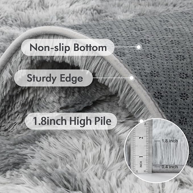 10x14 Ft Extra Large Shag Rugs for Living Room, Ultra Soft Fluffy Furry Area - Image 5