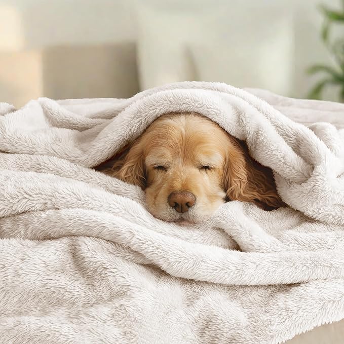 Exclusivo Mezcla Plush Fuzzy Fleece Bed Blanket Twin Size, Super Soft, Fluffy - Image 3