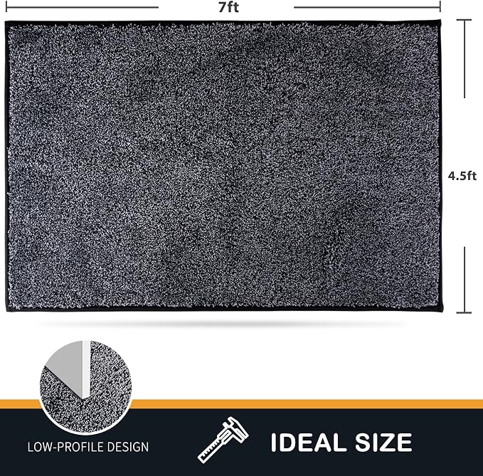 PURRUGS Easy Care Area Rug 4.5ft x 7ft, Non-Slip Washable Entryway Rug - Image 2