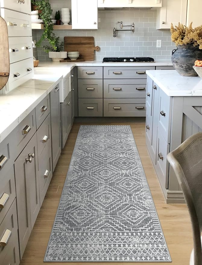 Wonnitar Moroccan 2'6"x8' Washable Kitchen Runner Rug - Image 5