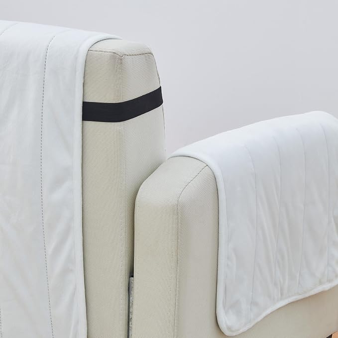 Great Bay Home Velvet Chair Cover - Image 2