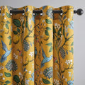 Topfinel Living Room Curtains 72 Inches Long Mustard Yellow Vintage Curtains & by Topfinel