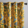 Extra Long 120 Inches Curtains for Large Window Luxury Mustard Yellow Floor To by Topfinel