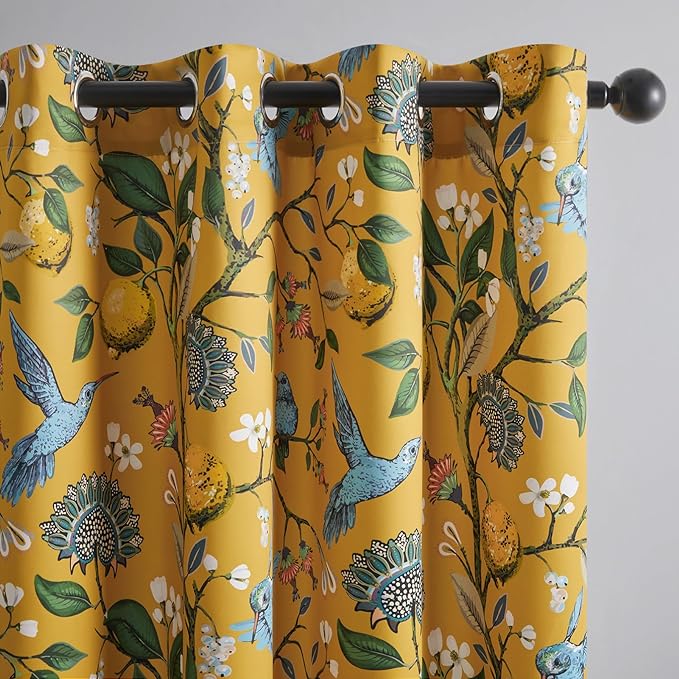 Topfinel Mustard Yellow Blackout Valances Curtains 18 Inches Long Farmhouse - Image 4