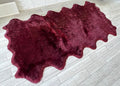 Free Shape Luxury Soft Fluffy Shag Area Rug Duo Decto 12 Pelts 6'x12', 180x360cm by LAMBZYRUGS