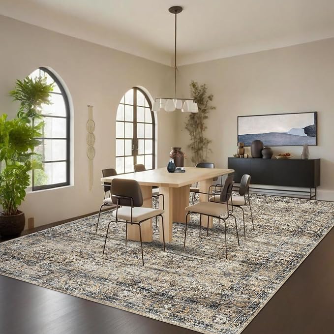GarveeHome Vintage Rug 5x7 Floral Print Area Rug - Image 3