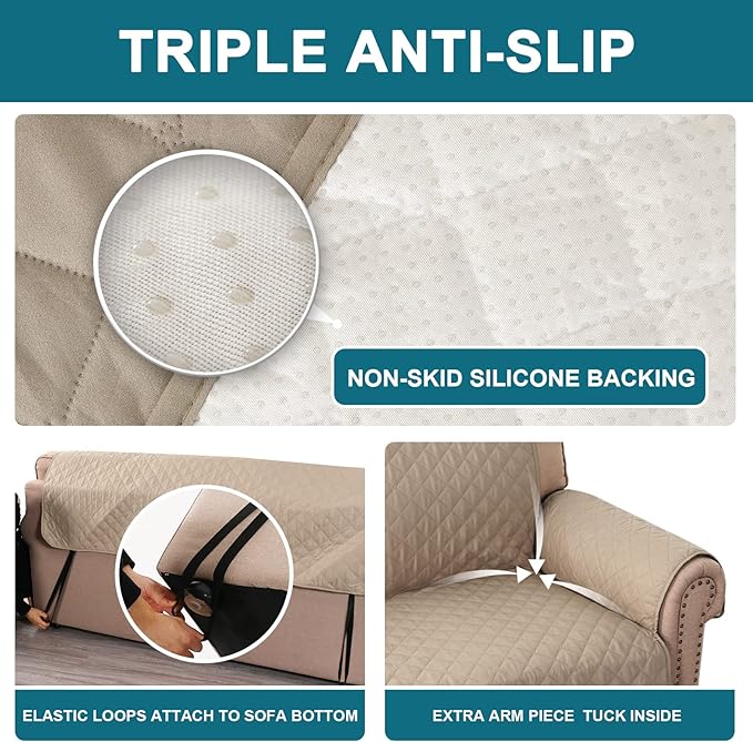 Turquoize 100% Waterproof Sofa Covers Chair Cover Slipcover Couch Protector - Image 4
