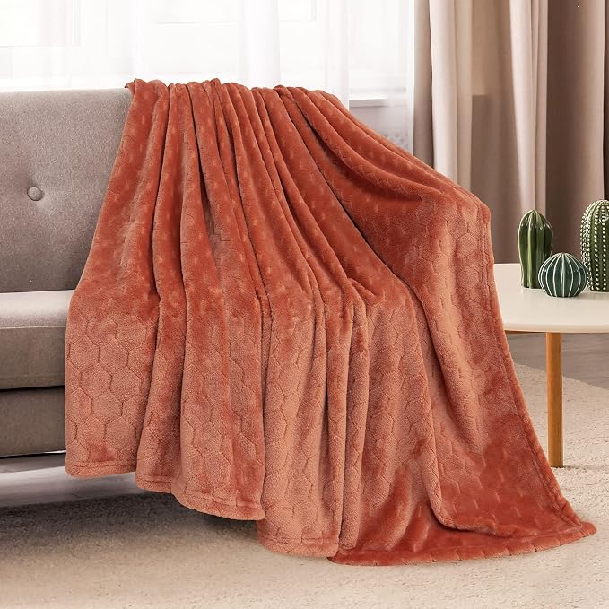 TOONOW Fleece Blanket Super Soft Cozy Throw Blanket 50" x 60", Lightweight - Image 2