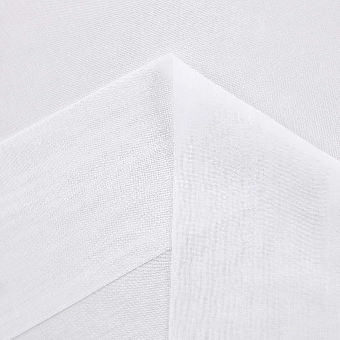 DWCN Living Room Sheer Curtains 95 inch Length 2 Panels Set, Casual Voile Sheer - Image 4