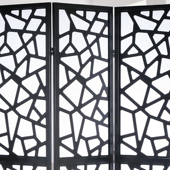 Roundhill Furniture Giyano 4 Panel Screen Room Divider - Image 3