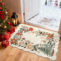 Lahome Floral Christmas Rug, 2x3 Kitchen Christmas Rugs by Lahome