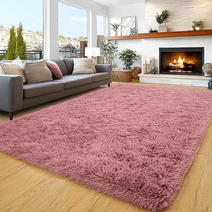 Area Rugs 9x12 Living Room, Ultra Soft Shaggy Fluffy Rug by Unknown