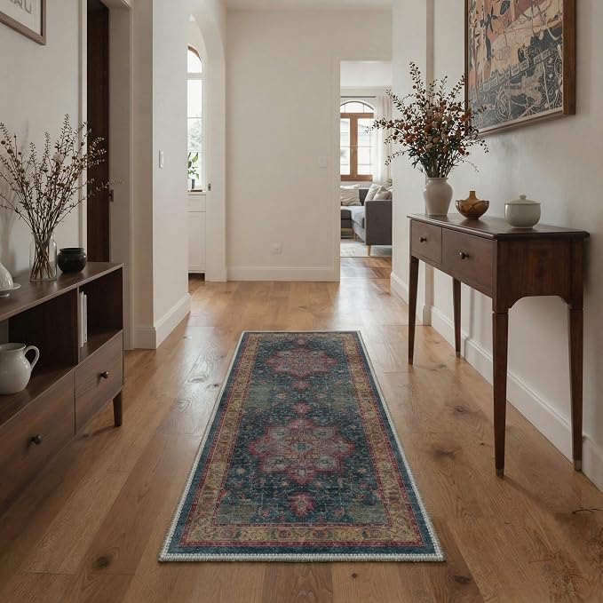 GENIMO 5x7 Area Rugs for Living Room, Machine Washable Rug, Non Slip Indoor - Image 4
