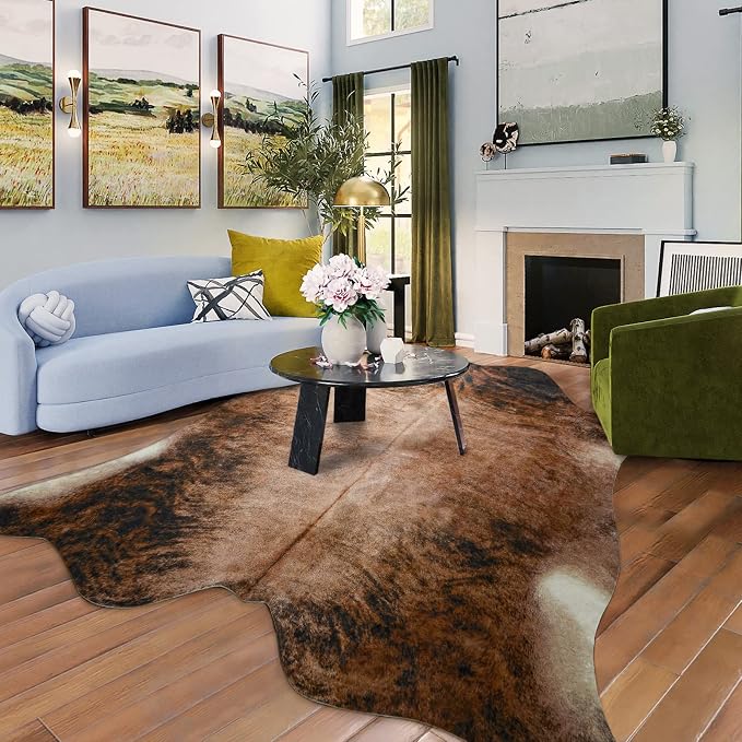 Easycozy Faux Cowhide Large Cow Print Rug - Image 7