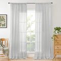 BGment Long Linen Curtains 102 Inch Length by BGment