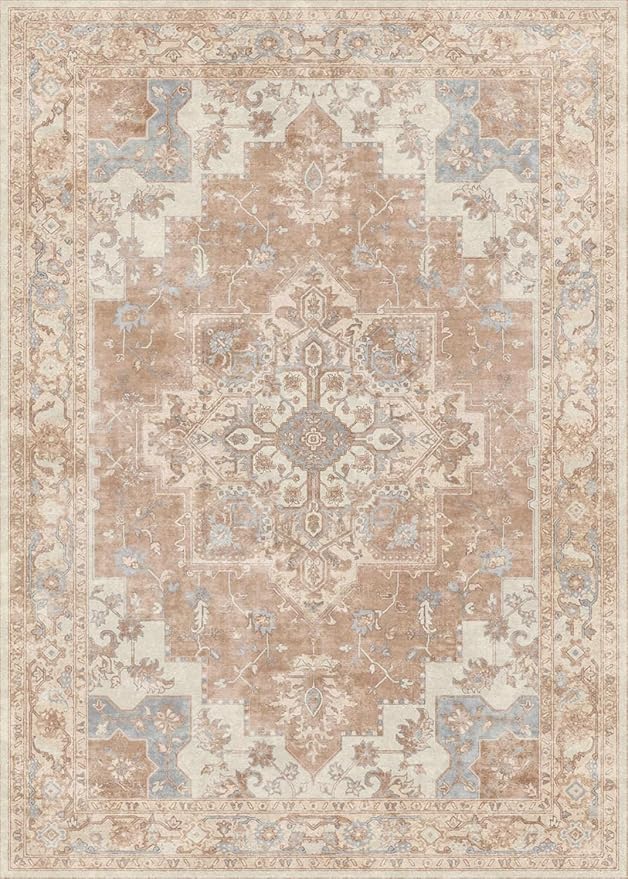 GENIMO 5x7 Area Rugs for Living Room, Machine Washable Non Slip Rugs, Low Pile - Image 6