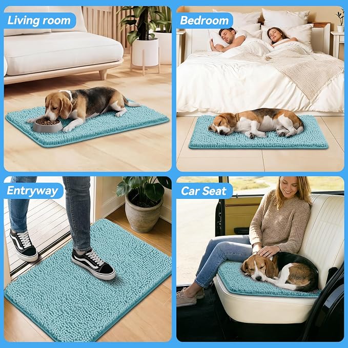 Bcoimo Super Absorbent Dog Door Mat, Pet Rugs - Image 6