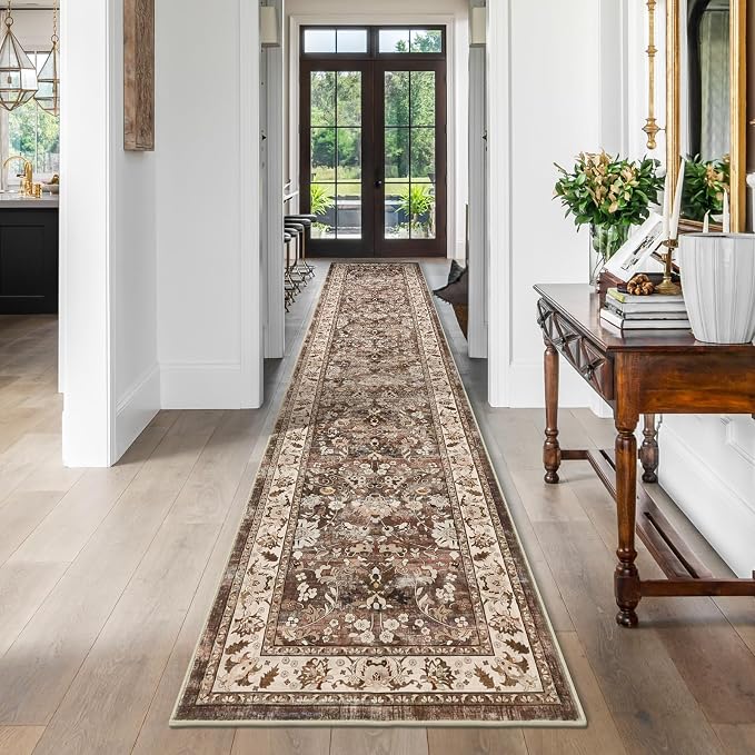 LOKHOM Washable Runner Rug, 2x10 Non-Slip Vintage Farmhouse Hallway Runner Rug - Image 9