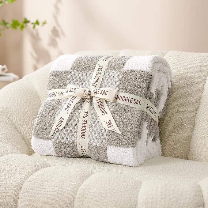 Snuggle Sac Checkered Blanket, 60x80 inches - Image 4