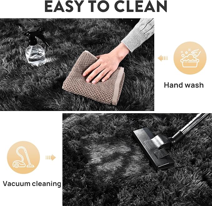 Shaggy Area Rugs, Fuzzy Rugs for Living Room, Soft Nursery Area Rug for Girls - Image 7