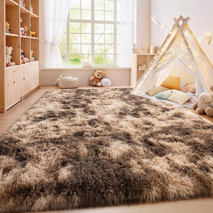 Fluffy Rug for Living Room, Furry Carpet for Teen, Shaggy Carpet for Nursery - Image 5