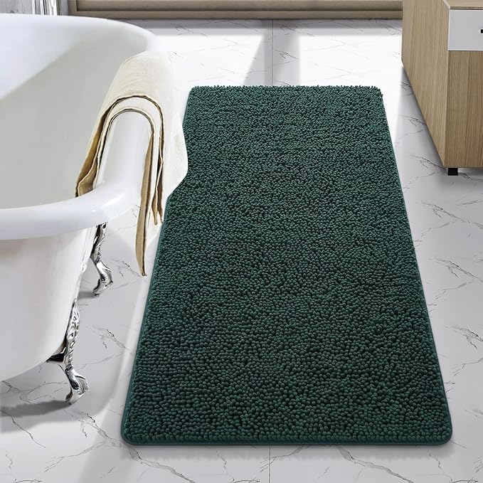 LOCHAS Luxury Bathroom Rug Shaggy Bath Mat 24 x 48 Inch, Washable Non Slip Bath by LOCHAS