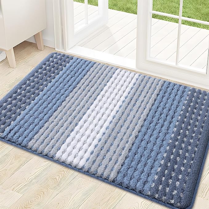 Kitinjoy Indoor Outdoor Door Mat, 32x20 Non-Slip Absorbent Dirt Trapper by Kitinjoy