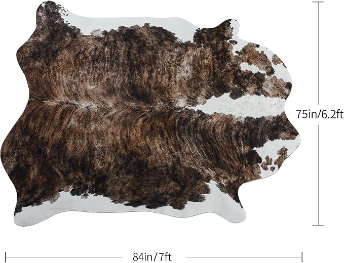 Easycozy Faux Cowhide Large Cow Print Rug - Image 2