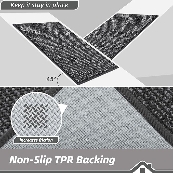 BEQHAUSE Kitchen Rugs 24"x36", Non-Slip Kitchen Mats - Image 4