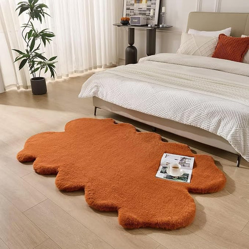 1700GSM Fuzzy Faux Sheepskin Fur Area Rug, Extra Soft Faux Fur Mat, Fluffy by Animebody