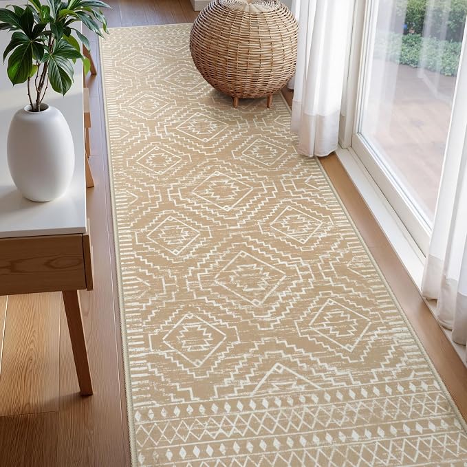 Wonnitar Moroccan Washable Area Rug 4x6, Non-Slip Rugs - Image 8
