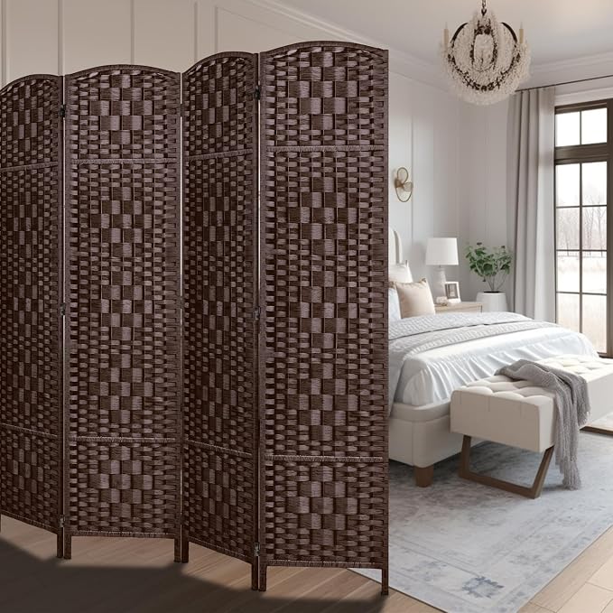 Rose Home Fashion Room Divider, 6 ft Tall Room Dividers and Folding Privacy - Image 2