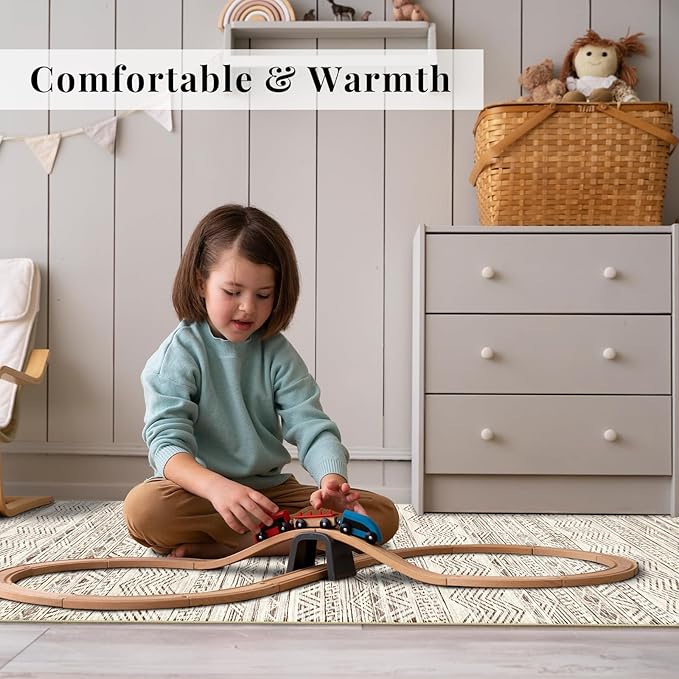 2x3 Washable Entryway Area Rug: Moroccan Small Runner Rug - Image 3