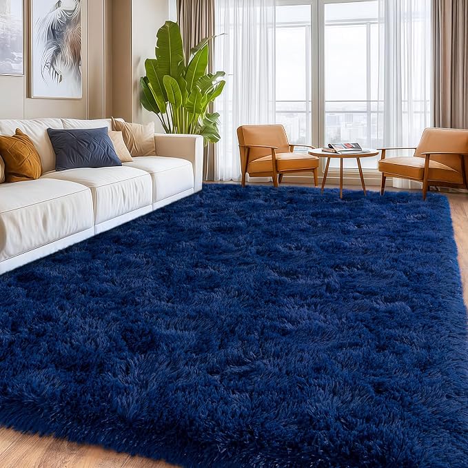 Shag Area Rugs for Living Room, Soft Fuzzy Plush Rugs, Upgrade Anti-Skid Modern - Image 2