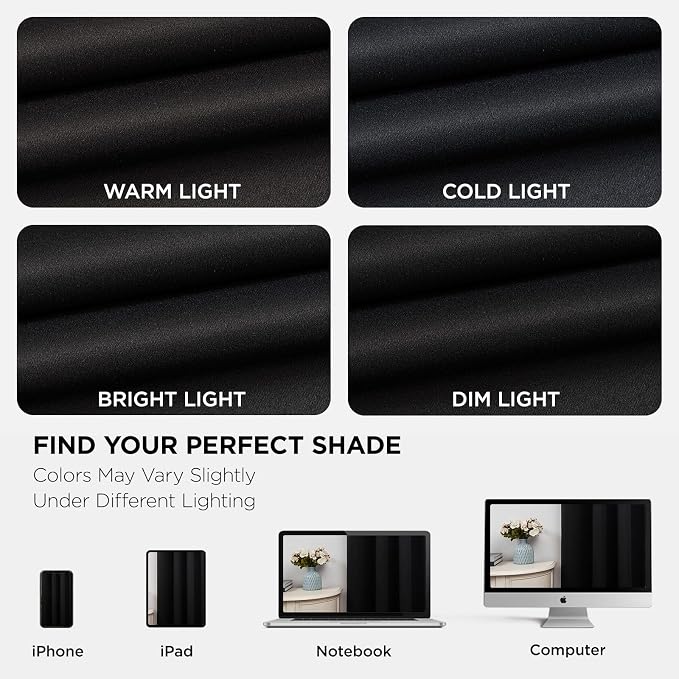 Joydeco Blackout Curtains 108 Inches Long 1 Panel, Thermal Insulated Long - Image 6