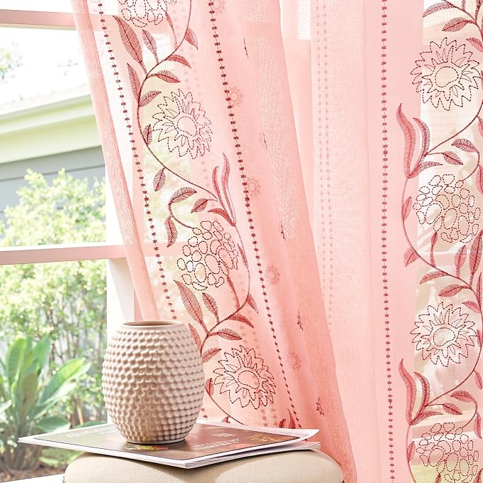 jinchan Winslow Sheer Curtains 96 Inch - Image 9