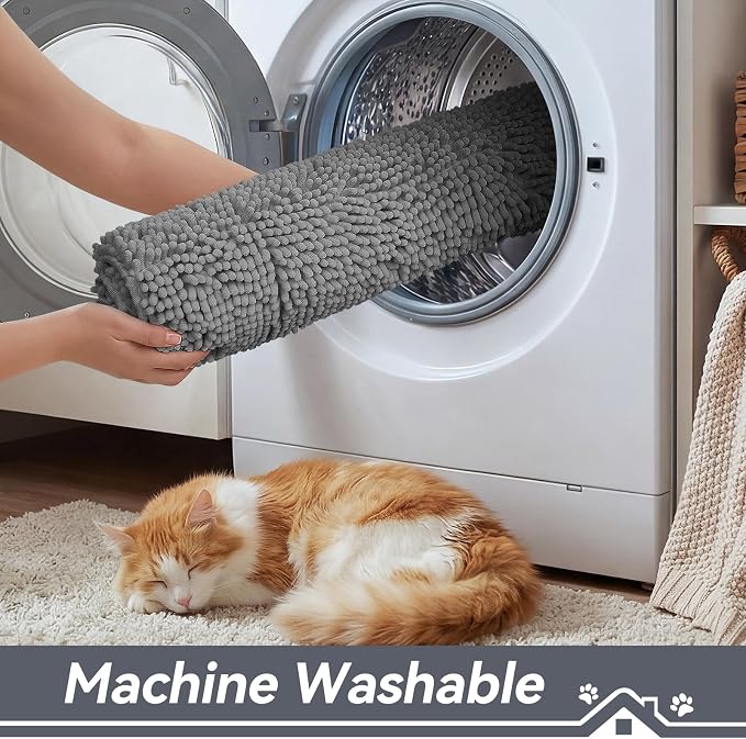 Bcoimo Super Absorbent Cat Door Mat, Pet Rugs - Image 5