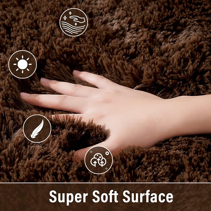 Merelax Soft Modern Indoor Large Shaggy Rug - Image 3