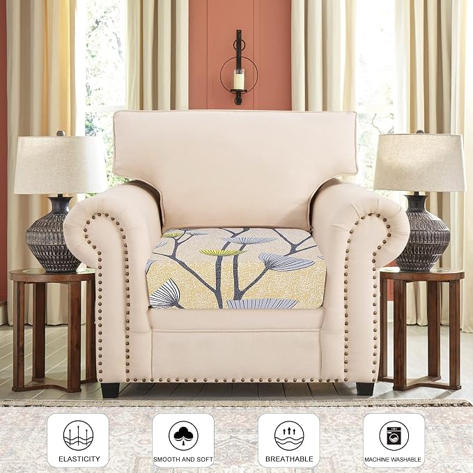 SearchI Stretch Printed Sofa Couch Cushion Covers Replacement Chair Cushion - Image 2