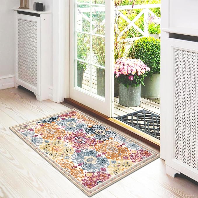 Vaukki Hallway Runner Rug, Vintage Shaggy Soft Laundry Rug Runner, Non Slip - Image 7